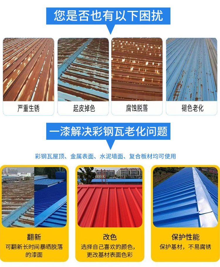 工業(yè)廠房彩鋼瓦屋頂銹蝕了怎么處理？彩鋼瓦除銹防腐施工廠家